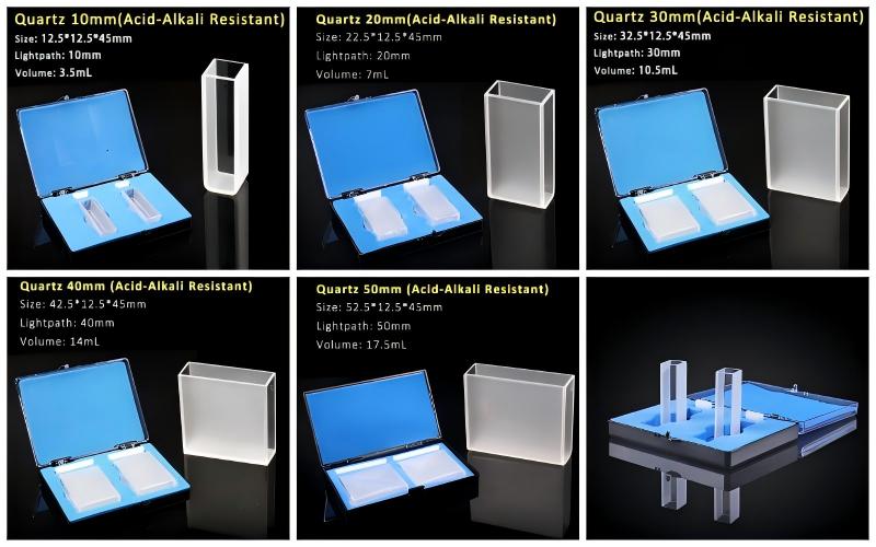 Quartz Cuvettes Acid-Alkali Resistant