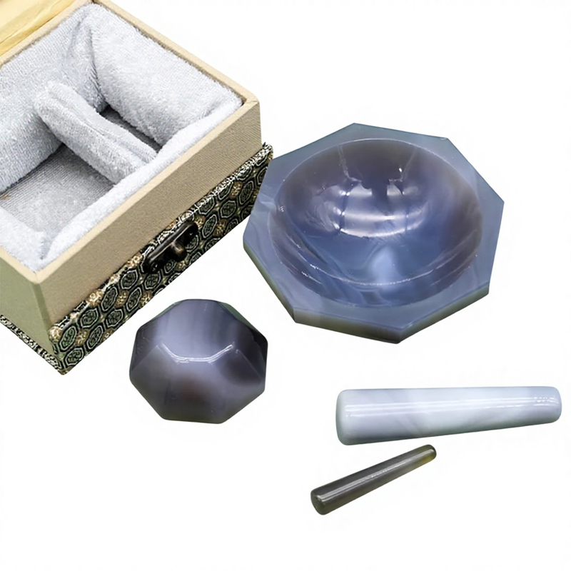 Laboratory Natural Agate Mortar and Pestle Set Laboratory Natural Agate Mortar and Pestle Set