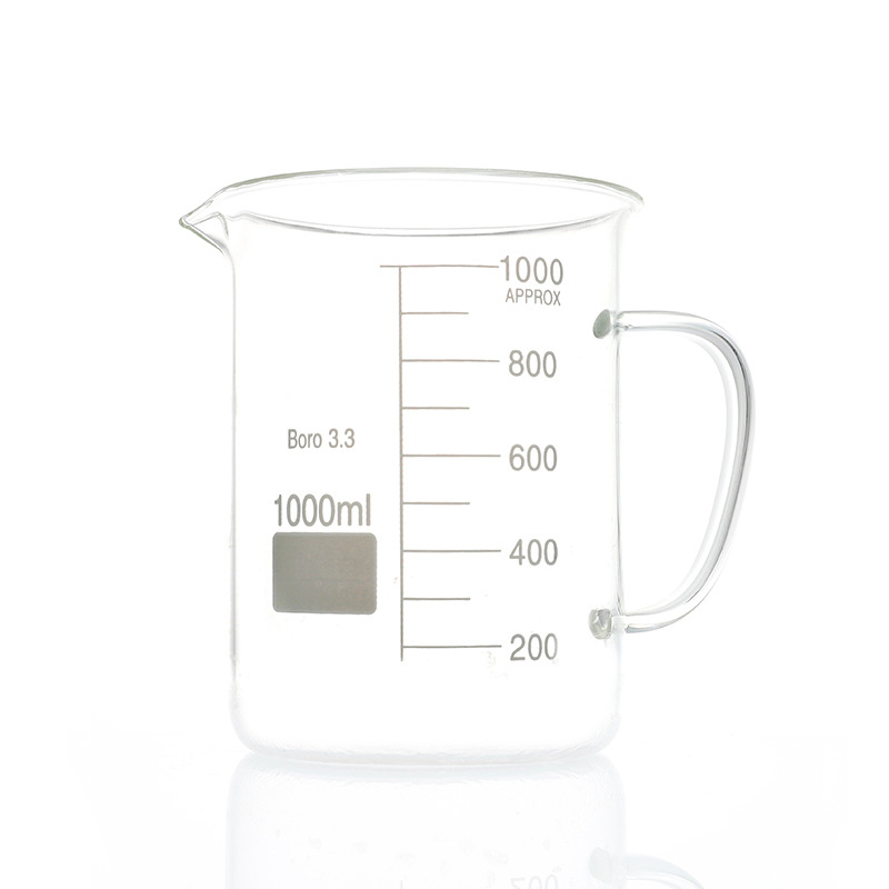 High Borosilicate 3.3 Glass Beaker with Handle